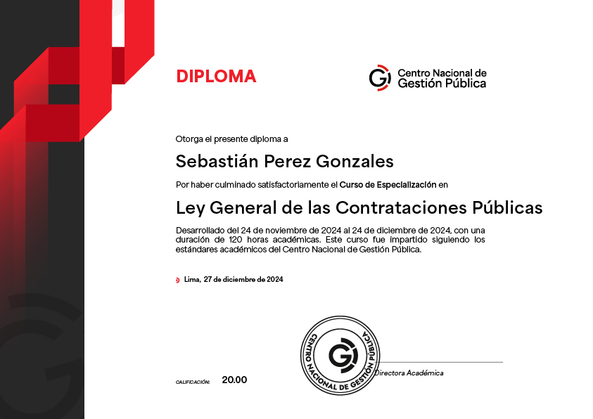 Programa de Especialización en Gestión Pública 2024